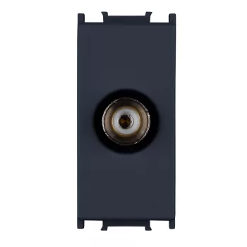   SCHRACK - Rádió csatlakozóaljzat, 0dB, 1 modul, fekete - ET114006--