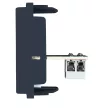 SCHRACK - Telefon csatlakozóaljzat, RJ11, 1 modul, fekete - ET114009--