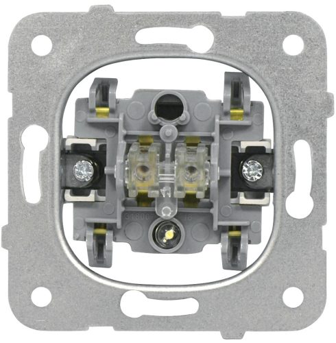 SCHRACK - EV100007 Kapcsolóbetét+állásjelző LED, 2 pólusú, rugós csatlakozás