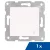 SCHRACK - Dugaszolóaljzat, gyermekvéd+csapófedél, rugós, 1 db, fehér VISIO S 50 (50x50), egyenként csomagolva, Névleges áram 16A, Csatlakozás típusa dugaszolható kapocs, fehér - EV101205-1