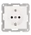 SCHRACK - Dugaszolóaljzat, rugós csatlakozás, fehér 10 db, használjon EV101301-1 ha 1 db szükséges. VISIO S 55 (55x55) - EV101301--