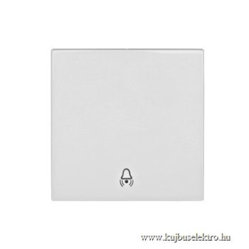   SCHRACK - Billentyű csengő szimbólummal, fehér - EV102003--