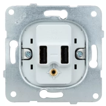 SCHRACK - USB töltő aljzat betét, 5V, 2A - EV103051--