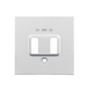 SCHRACK - USB töltő fedlap, fehér - EV103052--