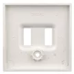 SCHRACK - USB töltő fedlap, fehér - EV103052--
