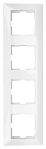 SCHRACK - EV105004 4-es keret Classic, fehér