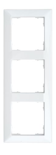 SCHRACK - EV105023 Hármas keret, 55x55mm, fehér