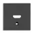 SCHRACK - HDMI csatlakozó fedlap, antracit - EV114051--
