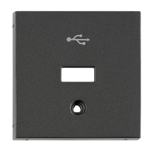 SCHRACK - EV114056 USB csatlakozó fedlap, antracit