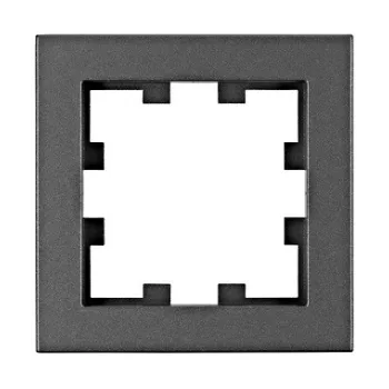   SCHRACK - 1-es keret, CUBIC, antracit VISIO S 55 (55x55), ABS, ROHS, antracit - EV115301--