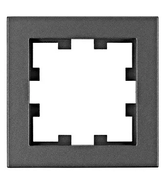 SCHRACK - 1-es keret, CUBIC, antracit VISIO S 55 (55x55), ABS, ROHS, antracit - EV115301--
