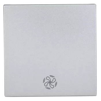   SCHRACK - Billentyű ventilátor szimbólummal, ezüst - EV122006--