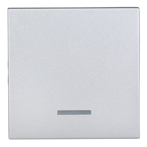SCHRACK - EV122007 Billentyű átlátszó lencsével, ezüst