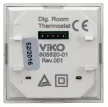 SCHRACK - Digitális fedlap elektronikus helyiség termosztáthoz, ezüst - EV123010--