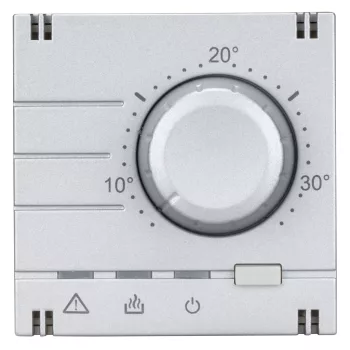   SCHRACK - Analóg fedlap elektronikus helyiség termosztáthoz, ezüst - EV123011--