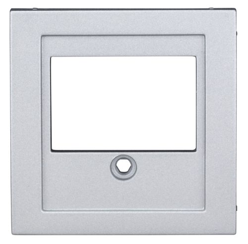 SCHRACK - EV124007 Fedlap TDO/sztereó hangszóró aljzathoz, ezüst