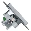 SCHRACK - Audio csatlakozóaljzat, csavaros csatlakozás, ezüst - EV124008--