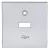 SCHRACK - USB csatlakozó fedlap, ezüst - EV124056--