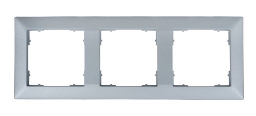 SCHRACK - EV125023 Hármas keret, 55x55mm, ezüst