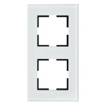 SCHRACK - 2-es keret, üveg, fehér - EV145002W-