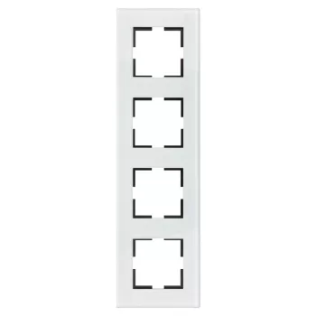 SCHRACK - 4-es keret, üveg, fehér - EV145004W-