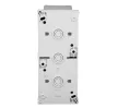 SCHRACK - Falon kívüli dupla dugaljzat, függőleges, rugós, IP54 - EV211013--
