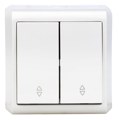 SCHRACK - EV310006 Falon kívüli kettős váltókapcsoló, csavaros, IP20, fehér