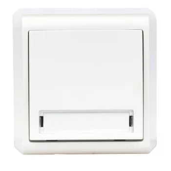   SCHRACK - Falon kívüli nyomógomb+csengő szimbólum, csavaros,IP20,fehér - EV310008--