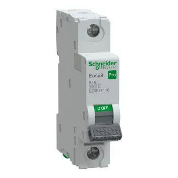 SCHNEIDER EZ9F27116 - EASY9 PRO Kismegszakító, 1P, B, 16A