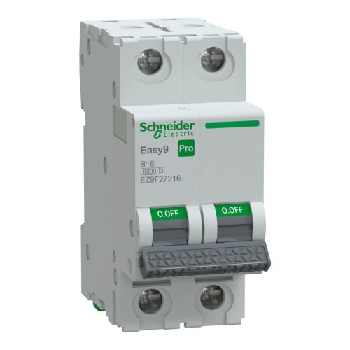 SCHNEIDER EZ9F27216 - EASY9 PRO Kismegszakító, 2P, B, 16A
