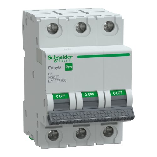 SCHNEIDER EZ9F27306 - EASY9 PRO Kismegszakító, 3P, B, 6A