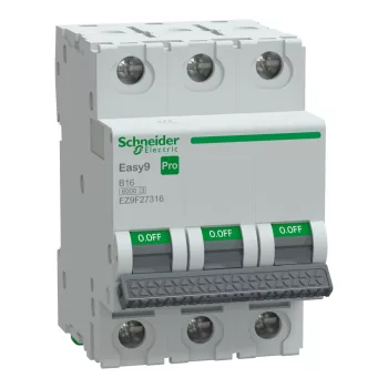 SCHNEIDER EZ9F27316 - EASY9 PRO Kismegszakító, 3P, B, 16A