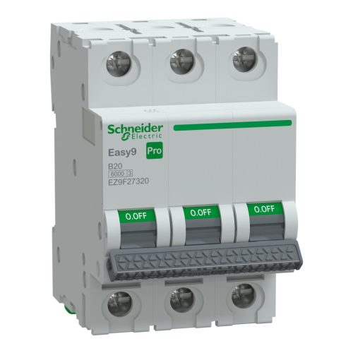 SCHNEIDER EZ9F27320 - EASY9 PRO Kismegszakító, 3P, B, 20A