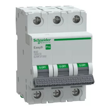 SCHNEIDER EZ9F27332 - EASY9 PRO Kismegszakító, 3P, B, 32A