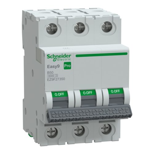 SCHNEIDER EZ9F27350 - EASY9 PRO Kismegszakító, 3P, B, 50A