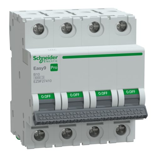 SCHNEIDER EZ9F27410 - EASY9 PRO Kismegszakító, 4P, B, 10A