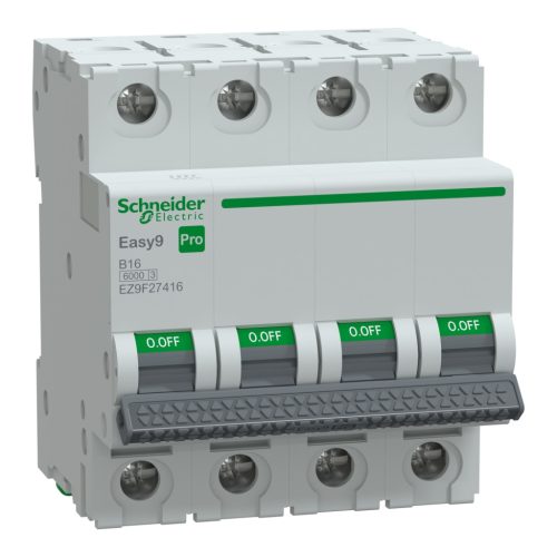 SCHNEIDER EZ9F27416 - EASY9 PRO Kismegszakító, 4P, B, 16A