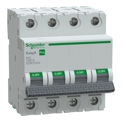 SCHNEIDER EZ9F27432 - EASY9 PRO Kismegszakító, 4P, B, 32A