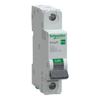SCHNEIDER EZ9F57110 - EASY9 PRO Kismegszakító, 1P, C, 10A