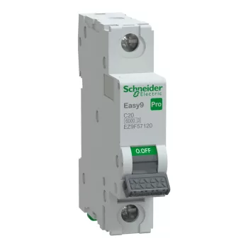 SCHNEIDER EZ9F57120 - EASY9 PRO Kismegszakító, 1P, C, 20A