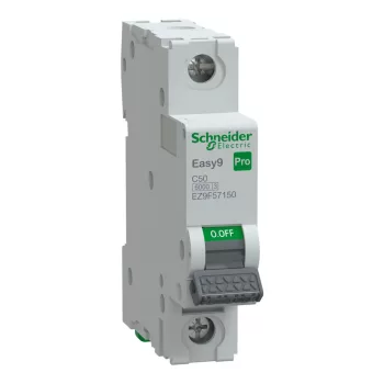 SCHNEIDER EZ9F57150 - EASY9 PRO Kismegszakító, 1P, C, 50A