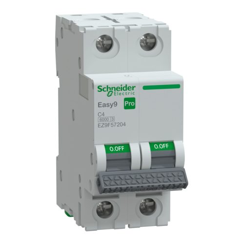 SCHNEIDER EZ9F57204 - EASY9 PRO Kismegszakító, 2P, C, 4A
