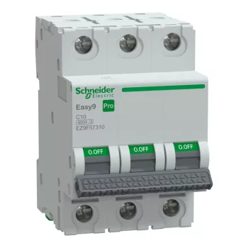 SCHNEIDER EZ9F57310 - EASY9 PRO Kismegszakító, 3P, C, 10A