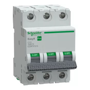 SCHNEIDER EZ9F57313 - EASY9 PRO Kismegszakító, 3P, C, 13A