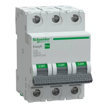 SCHNEIDER EZ9F57316 - EASY9 PRO Kismegszakító, 3P, C, 16A