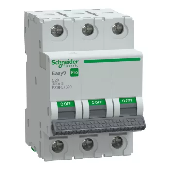 SCHNEIDER EZ9F57320 - EASY9 PRO Kismegszakító, 3P, C, 20A