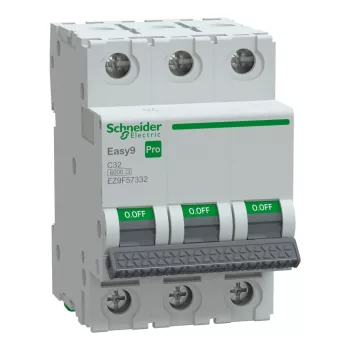 SCHNEIDER EZ9F57332 - EASY9 PRO Kismegszakító, 3P, C, 32A