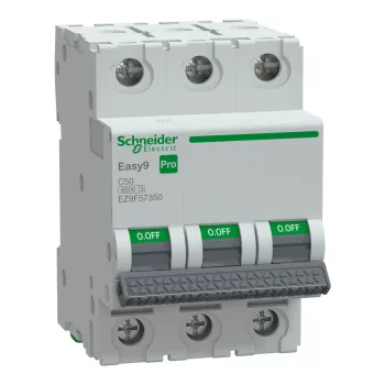 SCHNEIDER EZ9F57350 - EASY9 PRO Kismegszakító, 3P, C, 50A