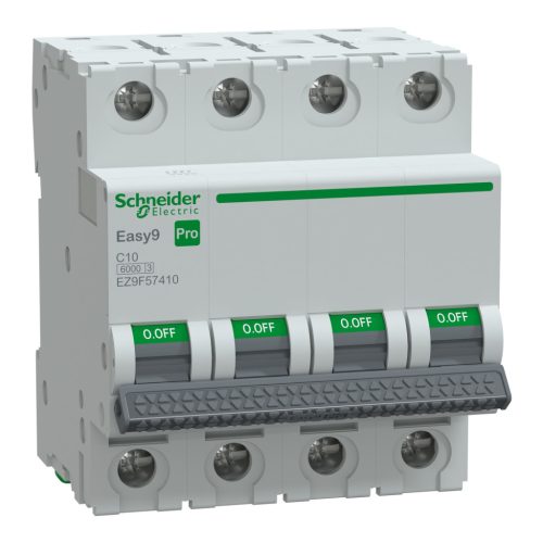 SCHNEIDER EZ9F57410 - EASY9 PRO Kismegszakító, 4P, C, 10A