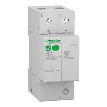   SCHNEIDER EZ9L33620 - EASY9 PRO Túlfeszültség-korlátozó, T2, 20kA, 1P-N